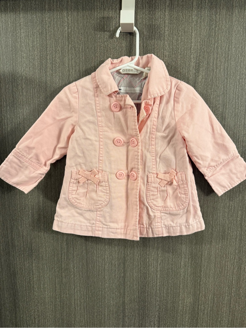 🚨LAST CHANCE!!!🚨 Light Pink Double-Breasted Pea Coat
